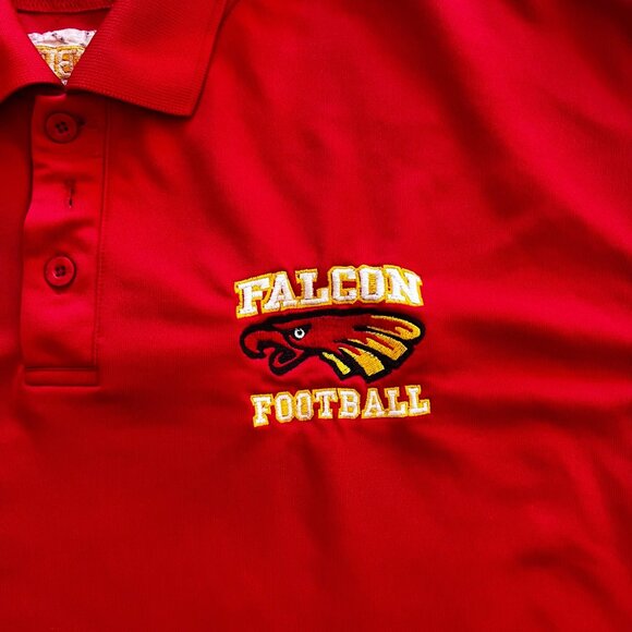 Under Armour Red Falcon Football Sports Collared Embroidered Shirt XXL - Picture 2 of 8